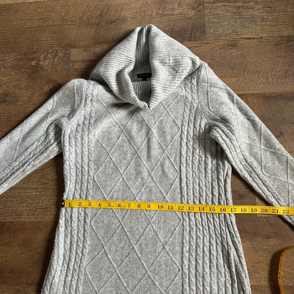 Women's Talbots Sweater Dress Size S Gray - Picture 4 of 6